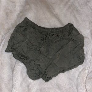 green shorts